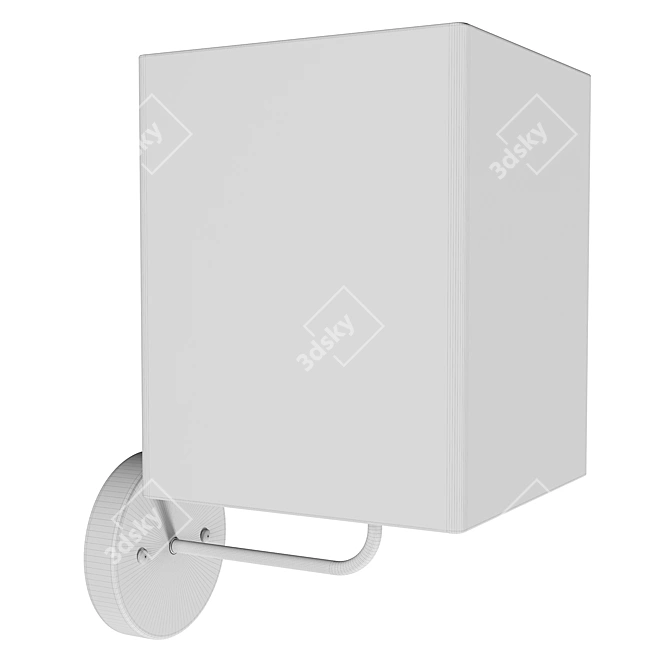 Modern Square Wall Sconce 3D model image 7