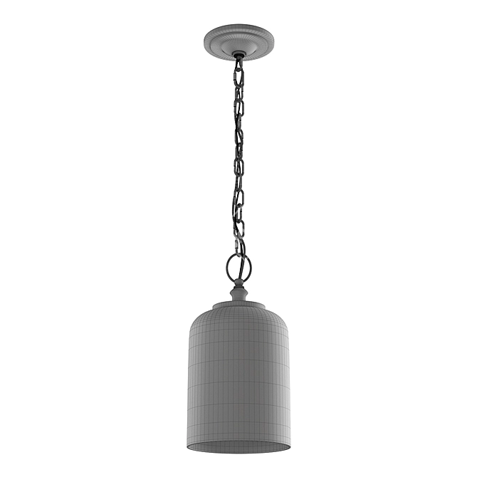 Feiss Pendant Light Fixture FE-HOUNSLOW-P-BS 3D model image 2