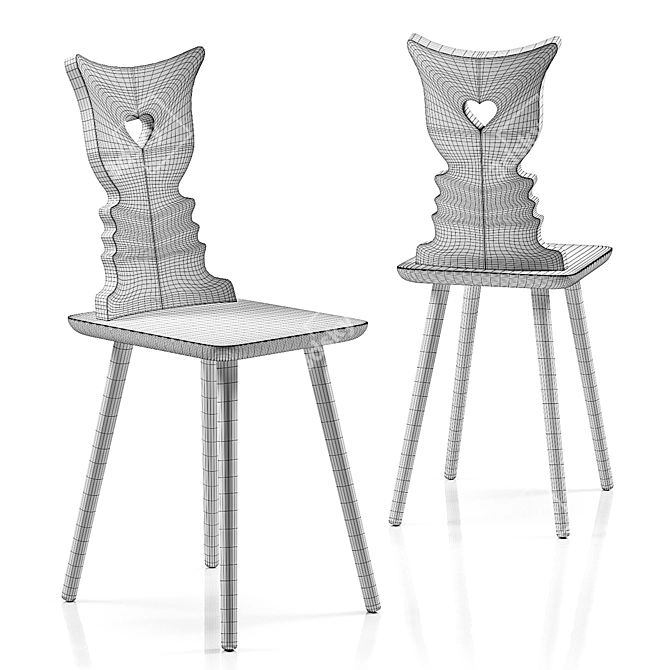 Modern Elegance: WE CHAIR Design 3D model image 3