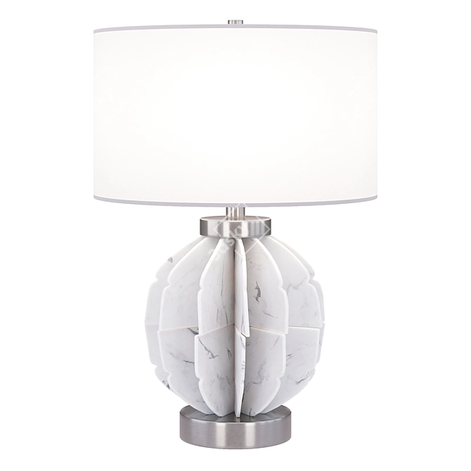 Marble Sphere Table Lamp 3D model image 1