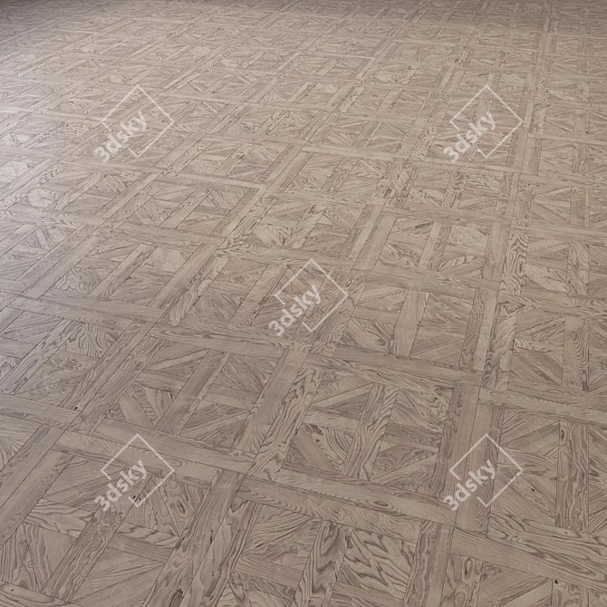 High-Quality 3D Wooden Flooring Model 3D model image 3