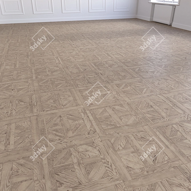 High-Quality 3D Wooden Flooring Model 3D model image 5