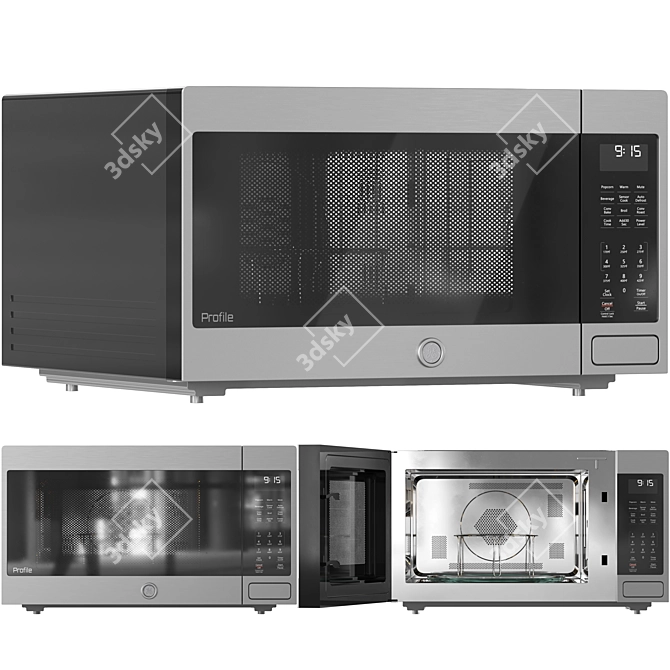 Modern GE Appliance Set 3D model image 3