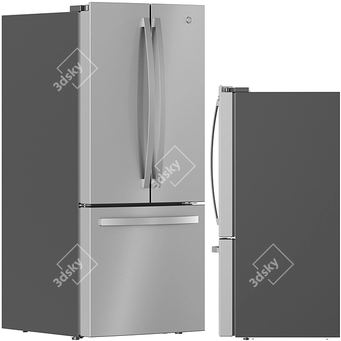 Modern GE Appliance Set 3D model image 5