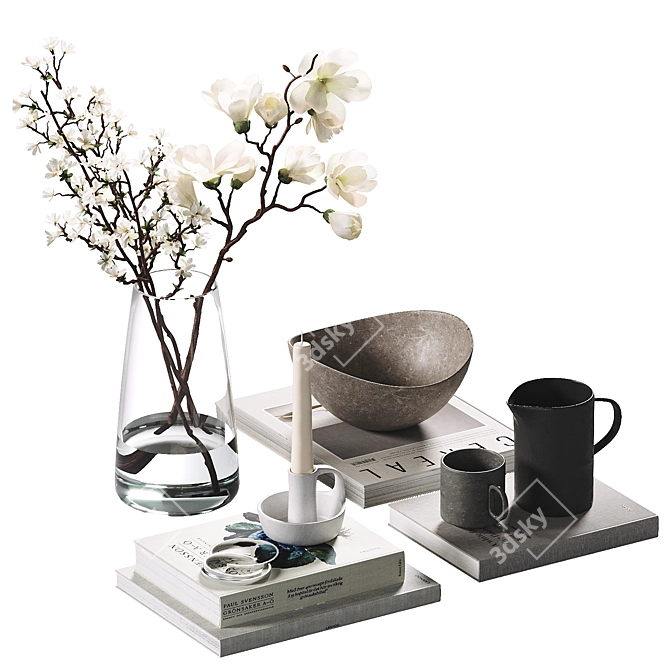 Decorative Set for Coffee Table 3D model image 9