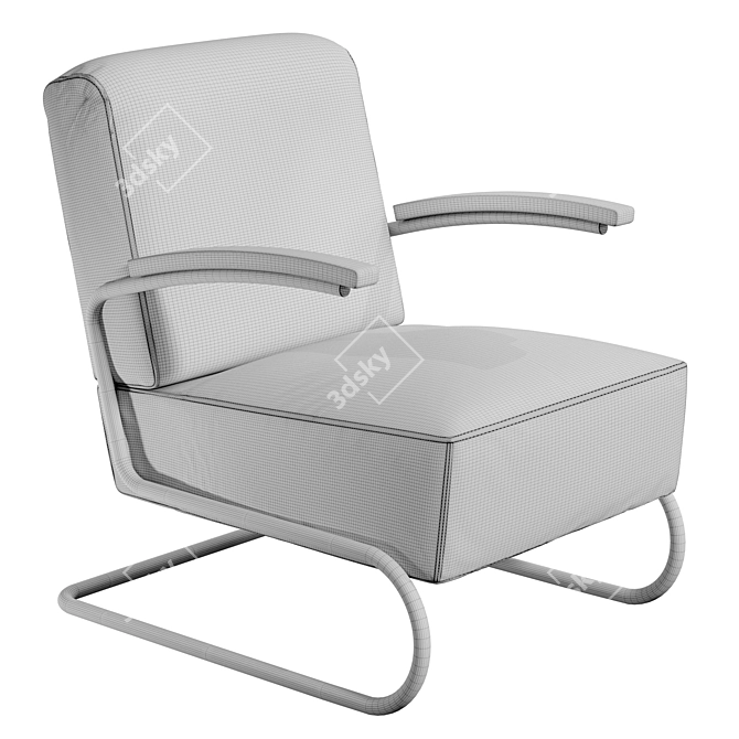 Thonet S 411 Chair Turbo 3D model image 2