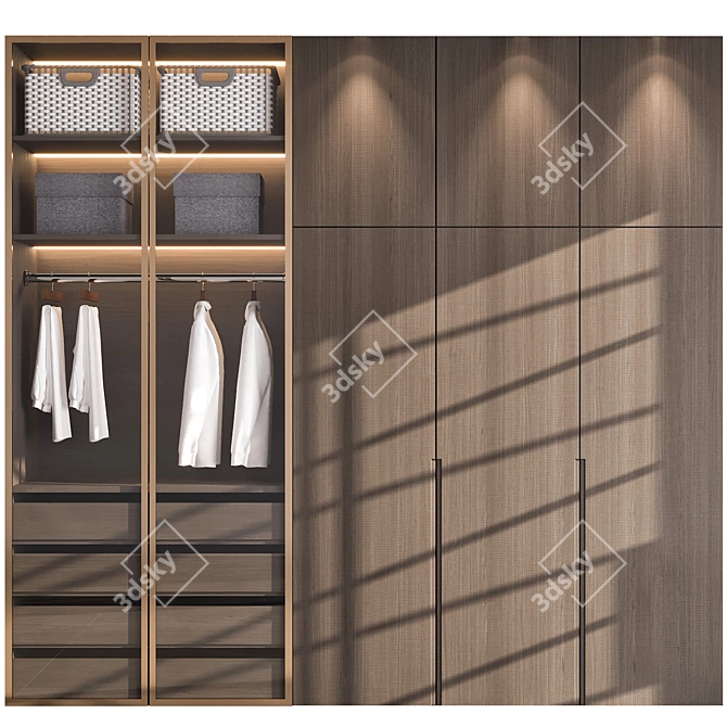 Modern Decor Wardrobe Set 3D model image 1