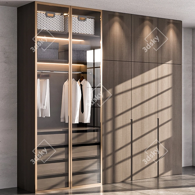 Modern Decor Wardrobe Set 3D model image 3