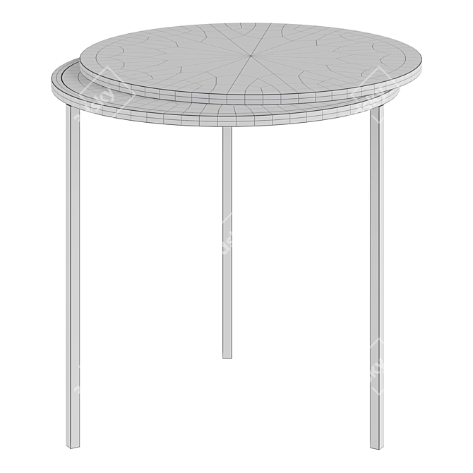 Modern Coffee Table Well 3D model image 3