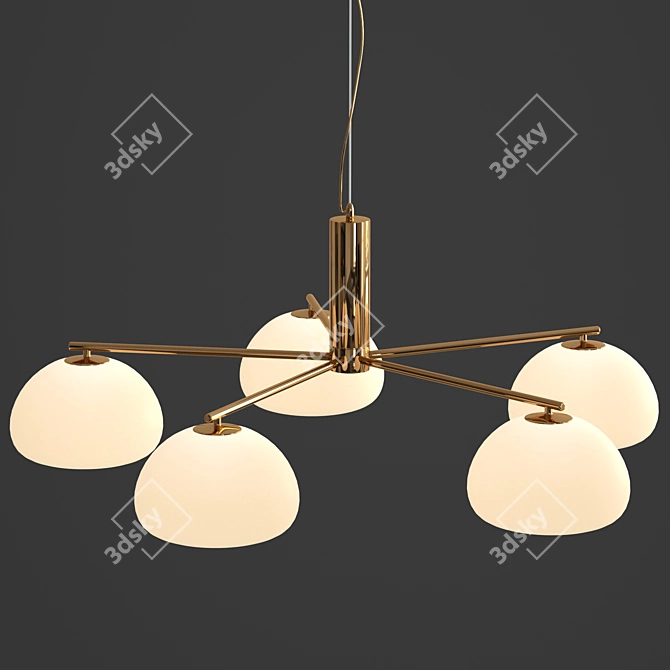 Romatti FUNF Chandelier 3D model image 3