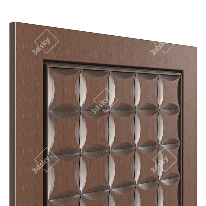 WPC Door Digital Print Design 3D model image 4