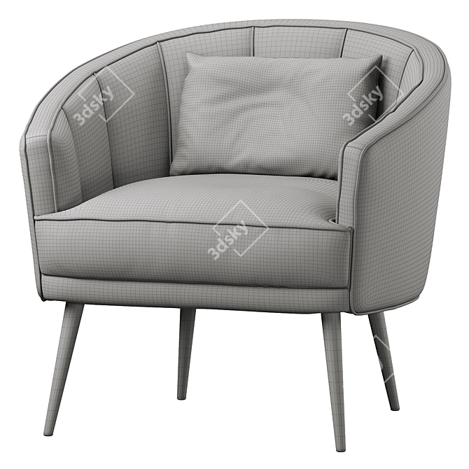 Tania Accent Chair Contemporary Design 3D model image 7