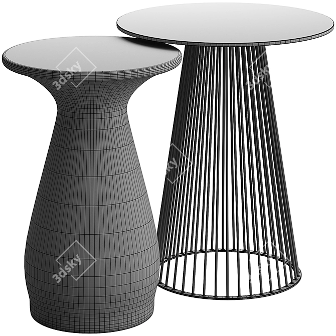 Arteriors Haven Lou Side Tables 3D model image 3