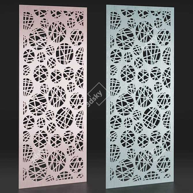 Decorative Panel and Box Set 3D model image 1