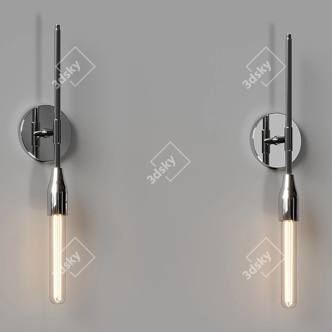 Modern Minimalist Wall Sconce Light 3D model image 2