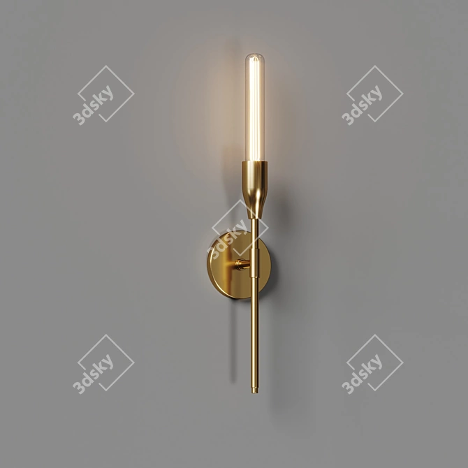 Modern Minimalist Wall Sconce Light 3D model image 3