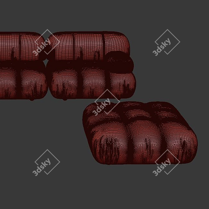 Italian Design BB Camaleonda Sofa 3D model image 4