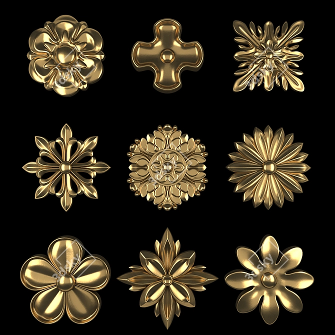 Ornament Element Pack 08: Detailed 3D Models 3D model image 1