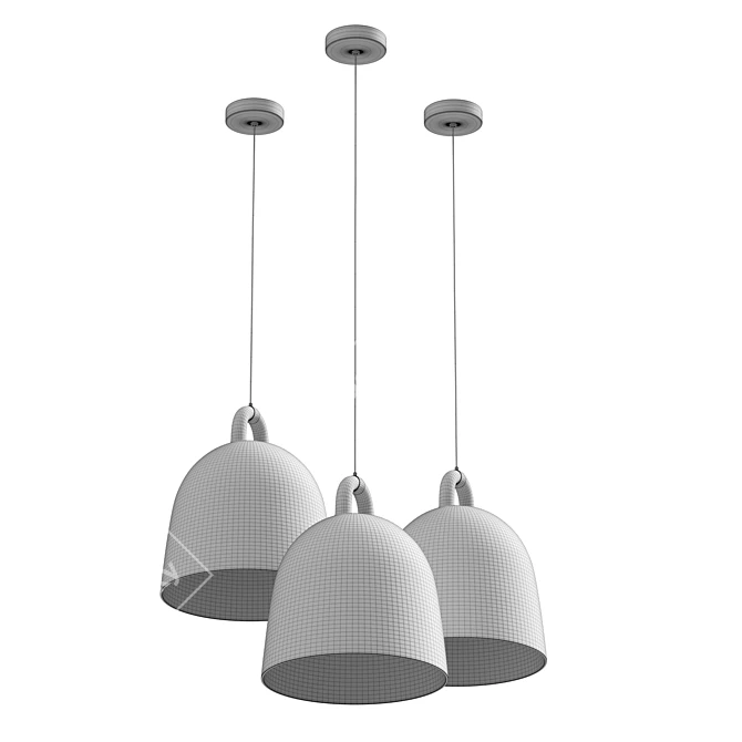 UV Unwrapped Pull Light Fixture 3D model image 3