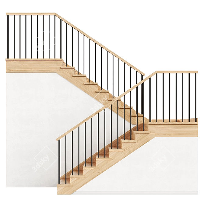 Compact Staircase 10 Collection 3D model image 4