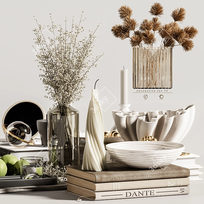 Elegant Decor Set for Renders 3D model image 6