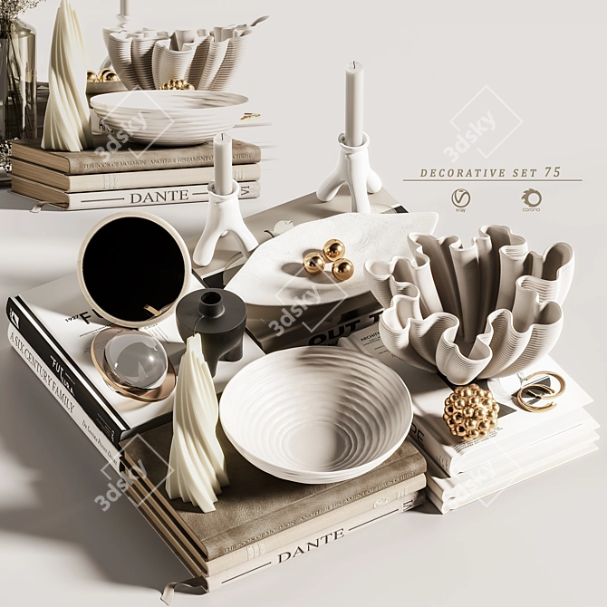 Elegant Decor Set for Renders 3D model image 8