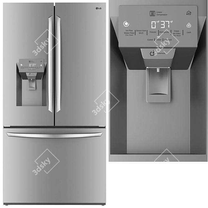 LG Kitchen Appliance Models - 3D Product Files 3D model image 4