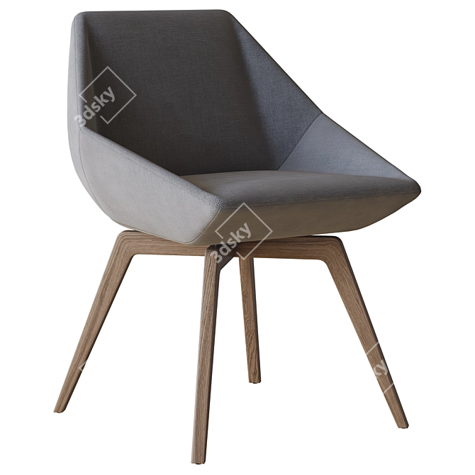 Bonaldo Stone Chair 3D Model 3D model image 4