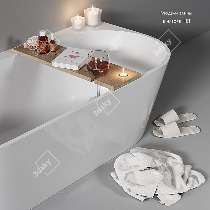 Luxury Bath Decor Set NG4 3D model image 4