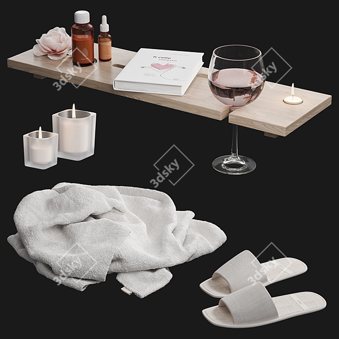 Luxury Bath Decor Set NG4 3D model image 6