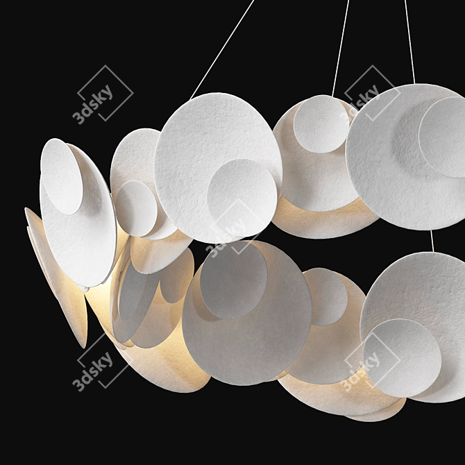  Elegant Seashell Chandelier by ANTONSON 3D model image 2