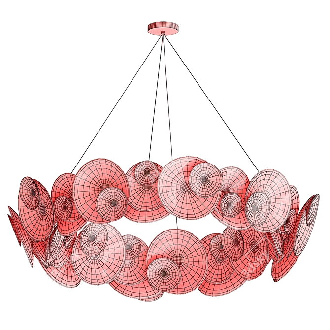  Elegant Seashell Chandelier by ANTONSON 3D model image 5