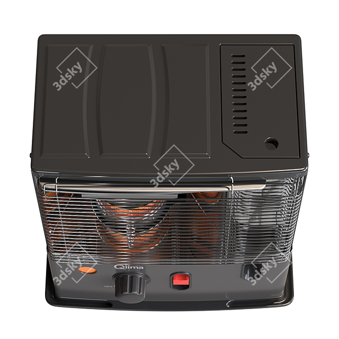 Qlima Display Heater 3D model image 4