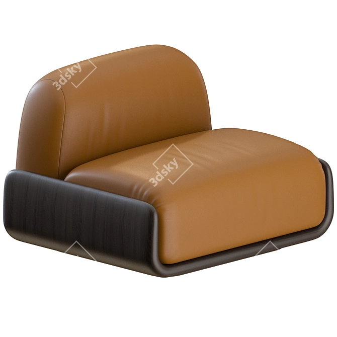 Van Rossum Tenere Lounge Chair 3D model image 1