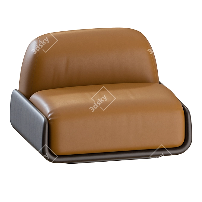 Van Rossum Tenere Lounge Chair 3D model image 6