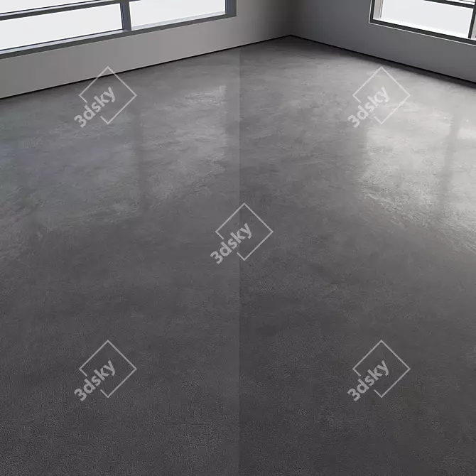 Polished Seamless Concrete Floor 3D model image 3