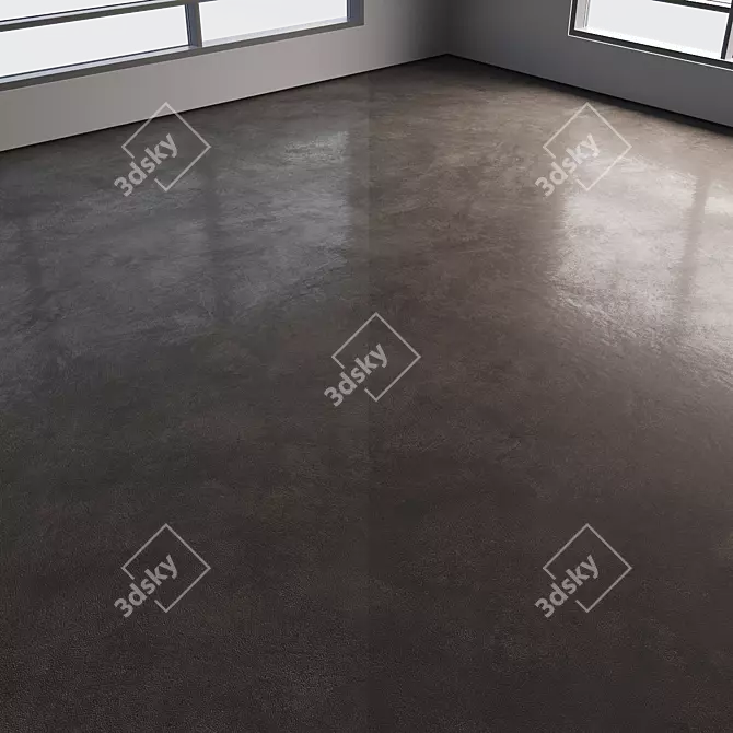 Polished Seamless Concrete Floor 3D model image 5