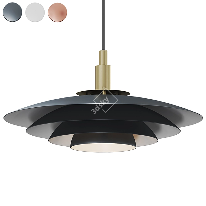  Nordic Elegance Pendant Light 3D model image 1