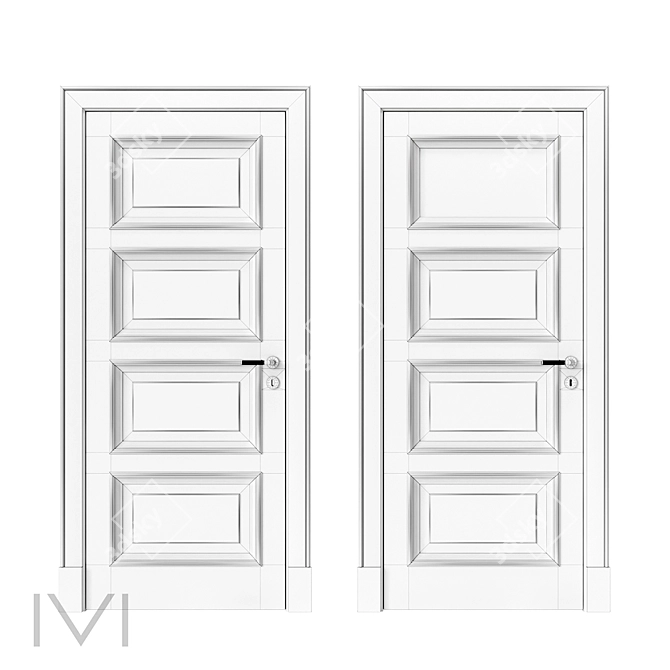 Vienna Series Interior Doors - VIVOMOBILI 3D model image 4