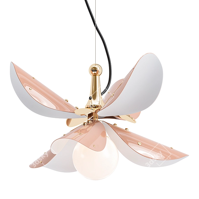 Lladro Blossom Pendant Light 3D model image 1