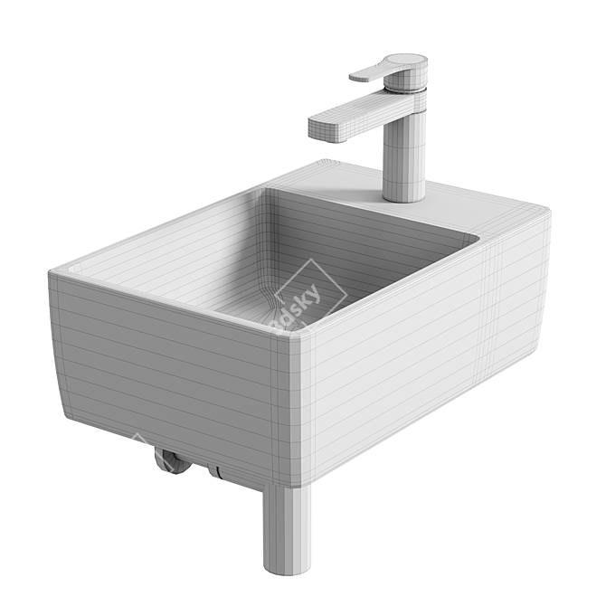 Villeroy & Boch Memento Washbasin 3D model image 4