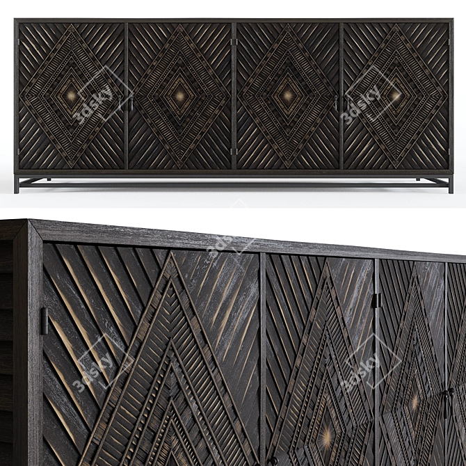 Marina Villiers Ethnic Chest 3D model image 1