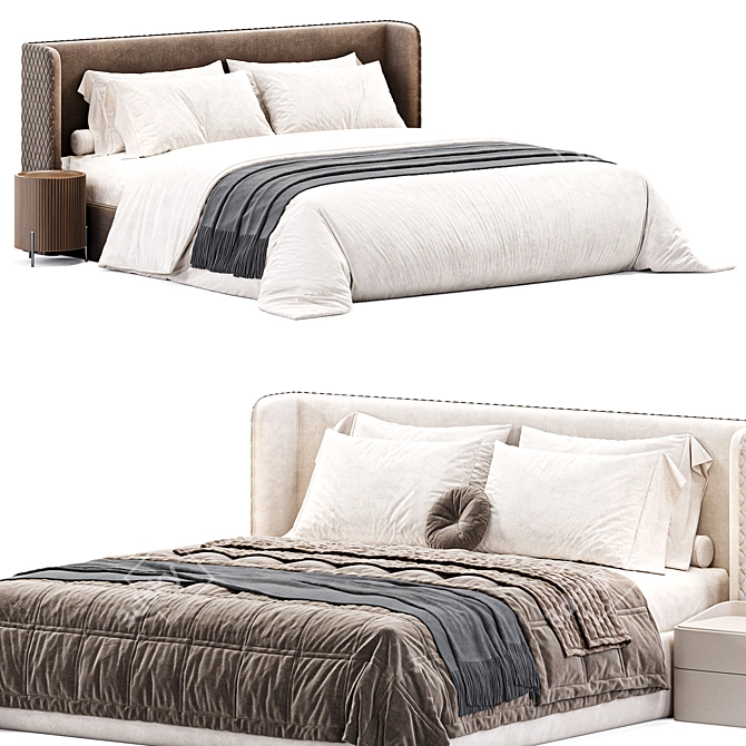 Luxury Master Bed 2015 Collection 3D model image 3