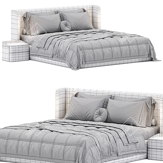 Luxury Master Bed 2015 Collection 3D model image 4