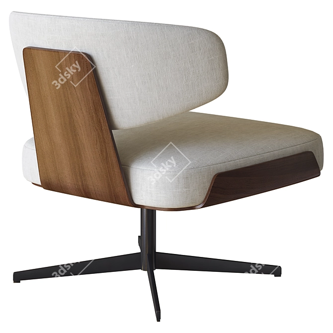 Modern 3D Olos Armchair Model 3D model image 3