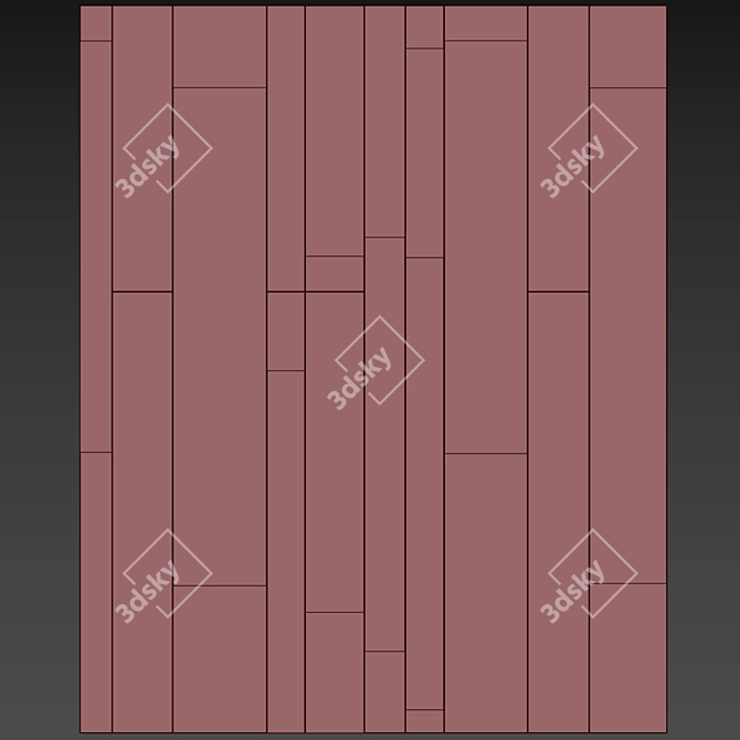 Modern Decor Panel Design 3D model image 2