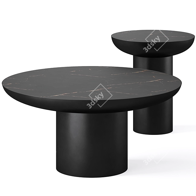 Modern Teralyn Coffee Table Set 3D model image 1