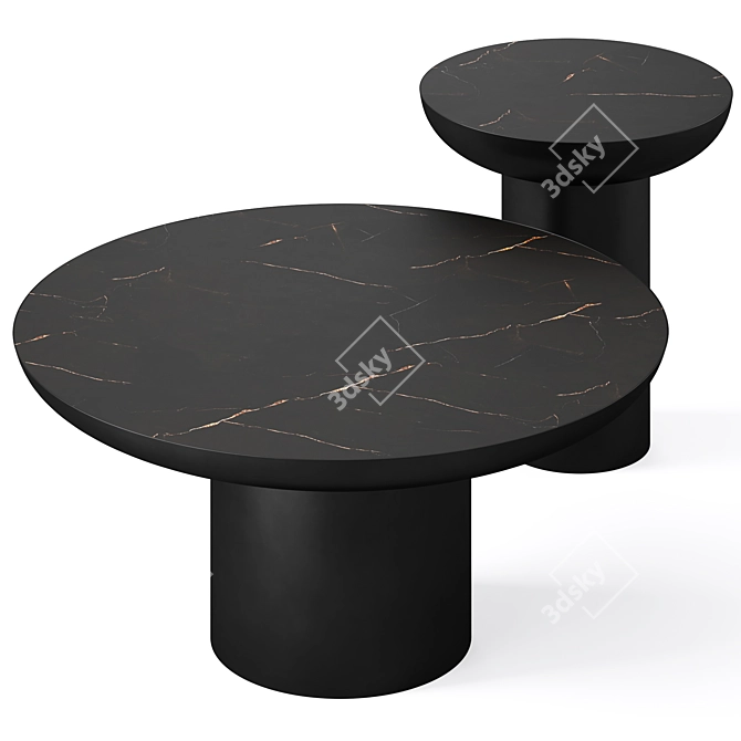 Modern Teralyn Coffee Table Set 3D model image 3