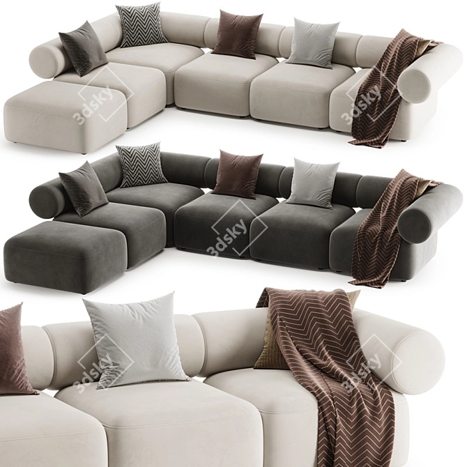 Annud OFFO Modular Sofa 5-in-1 3D model image 3