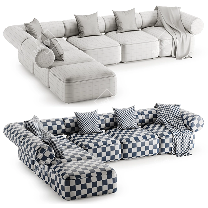 Annud OFFO Modular Sofa 5-in-1 3D model image 4